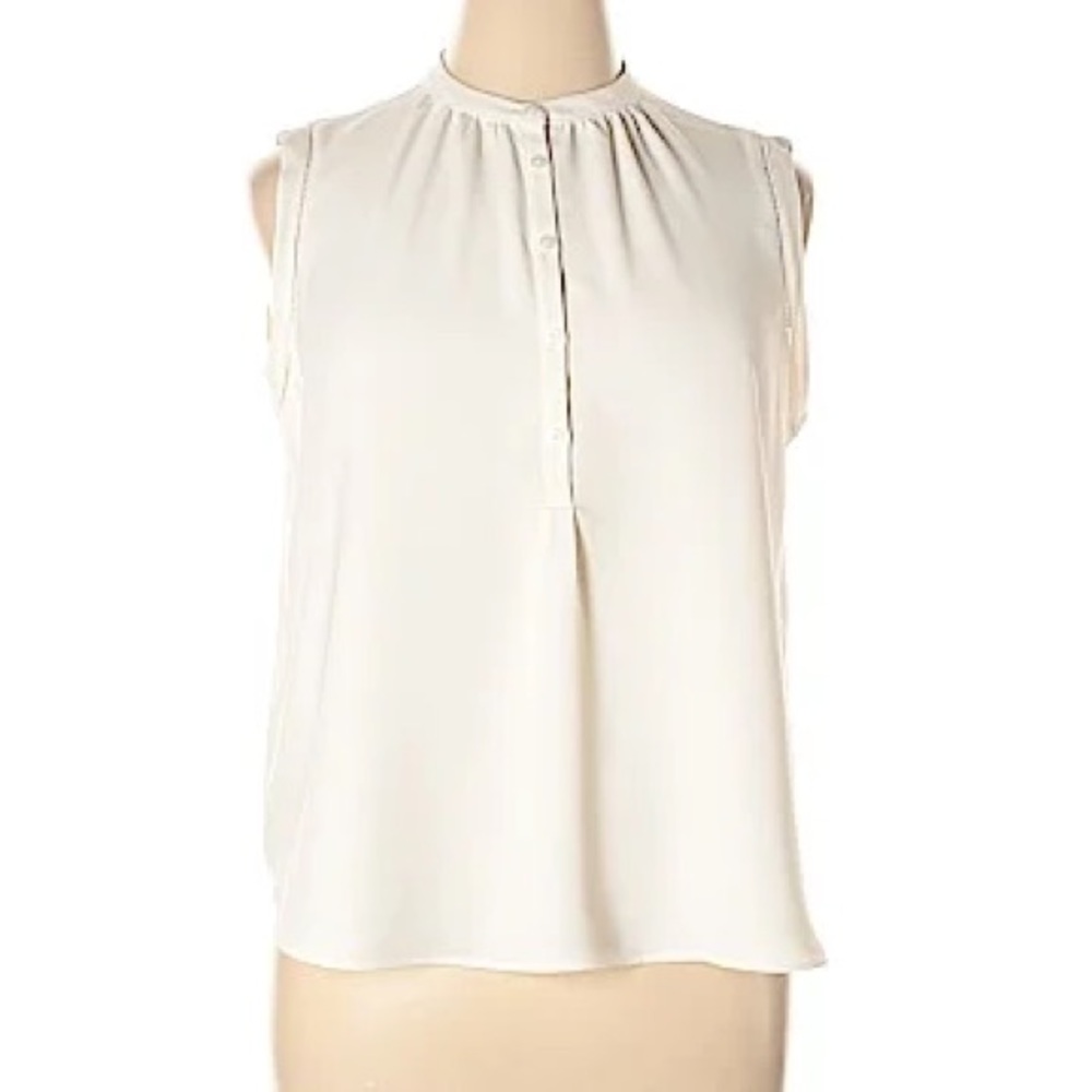 Sleeveless Ivory Blouse NWOT